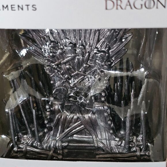 NIB Hallmark Iron Throne Ornament, House of the Dragon Game of Thrones Christmas - Picture 4 of 4